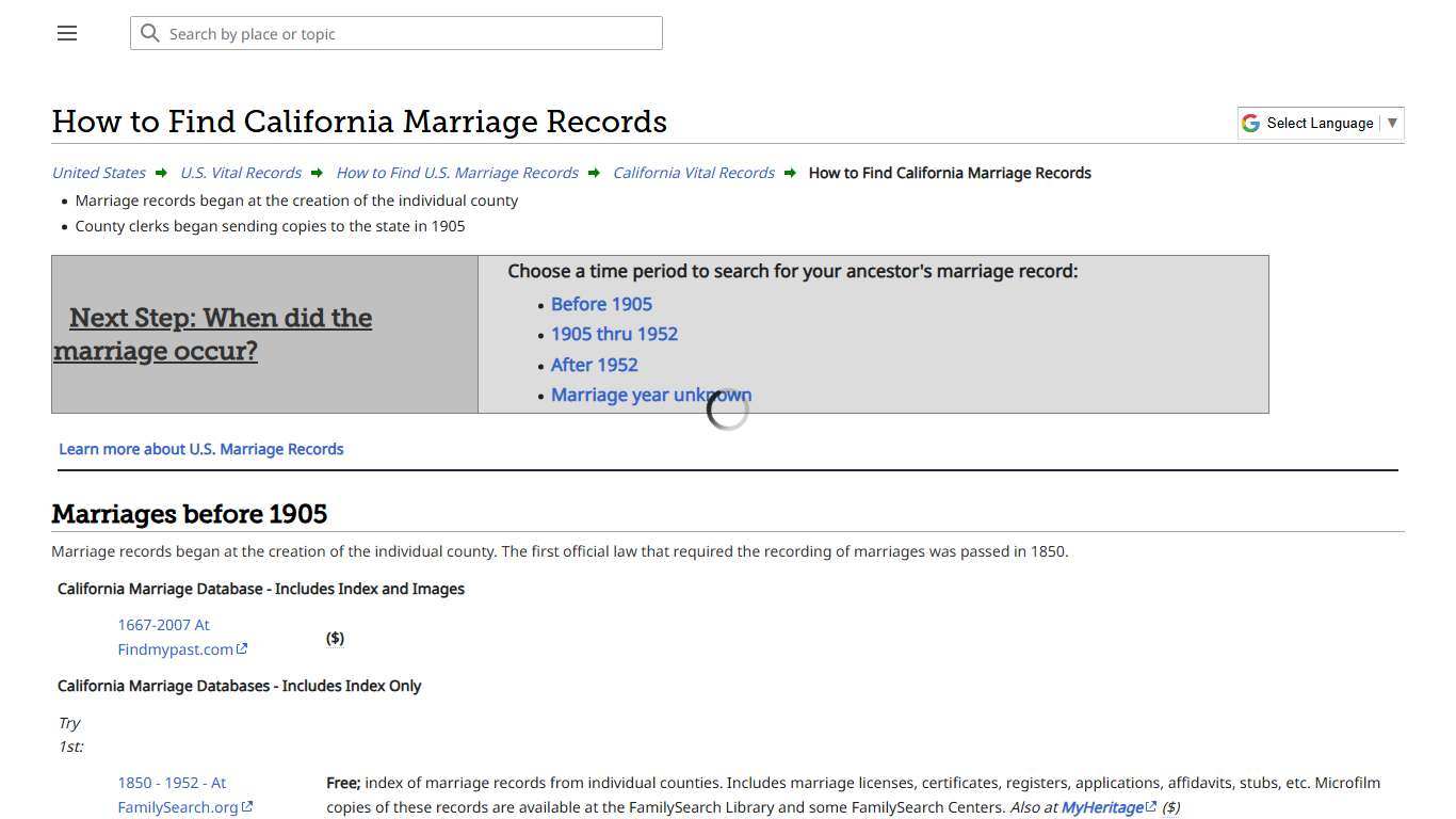 How to Find California Marriage Records • FamilySearch